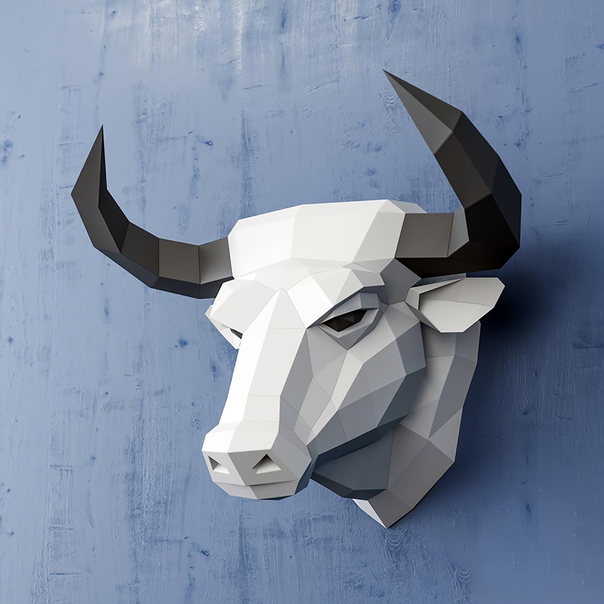 Tnessential Diy Bull Head Paper Model Needs to Be Made by Yourself 3D Decor
