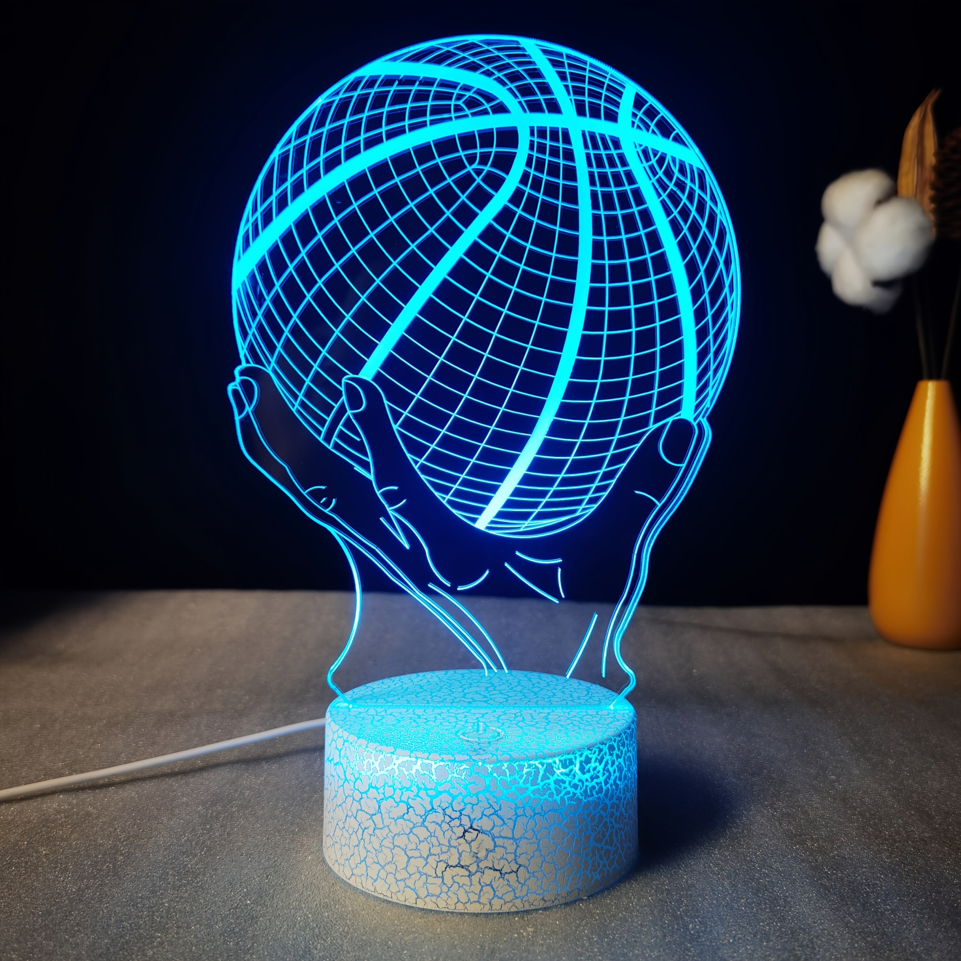 Tnessential Basketball 3D Table Lamp LED Creative Gift Visual Colorful 3D Decor