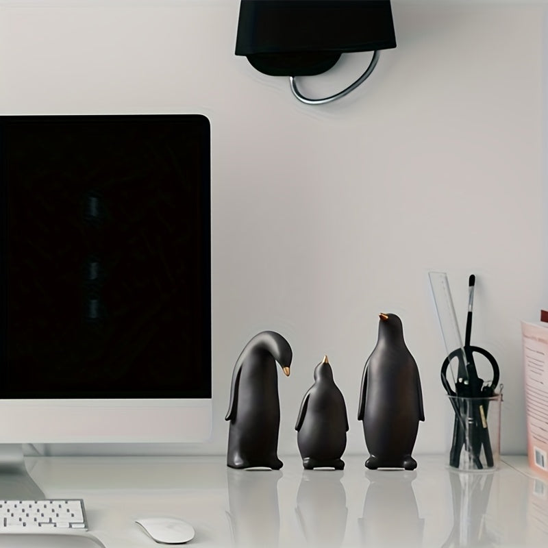 Tnessential Penguin Resin Decorative Figurine for 3D Decor