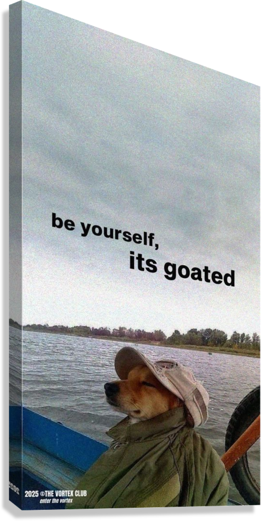 CHILL DOG BOAT MOTIVATION CANVAS POSTER