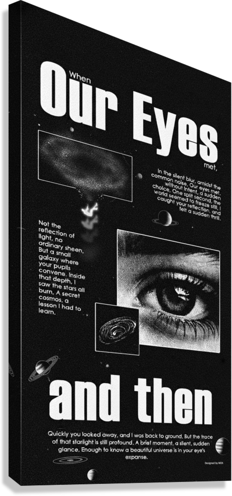 COSMIC LOVE EYE AESTHETIC CANVAS POSTER