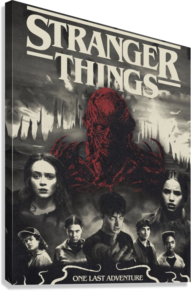STRANGER THINGS ONE LAST ADVENTURE CANVAS POSTER
