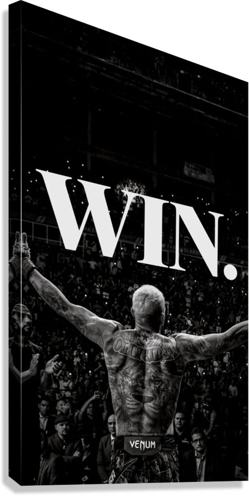VICTORY MOMENT FIGHT NIGHT CANVAS POSTER