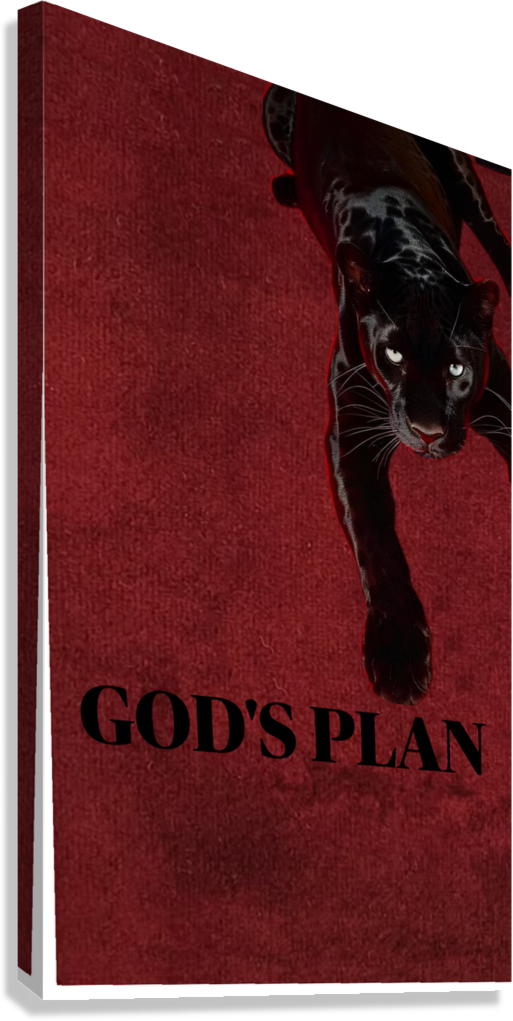 GOD’S PLAN BLACK PANTHER CANVAS POSTER