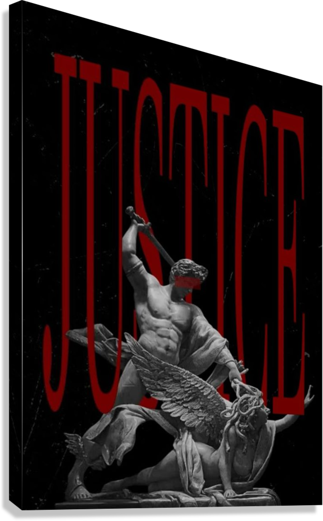VICTORY OF JUSTICE CLASSICAL ART CANVAS POSTER