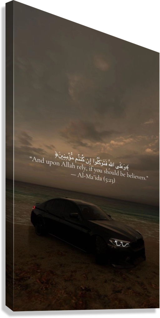 BMW FAITH ABOVE ALL CANVAS POSTER