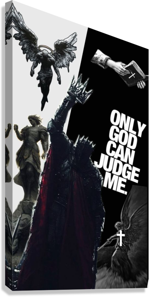 DIVINE JUDGMENT FAITH CANVAS POSTER