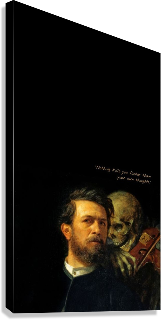 DARK THOUGHTS CLASSICAL ART CANVAS POSTER