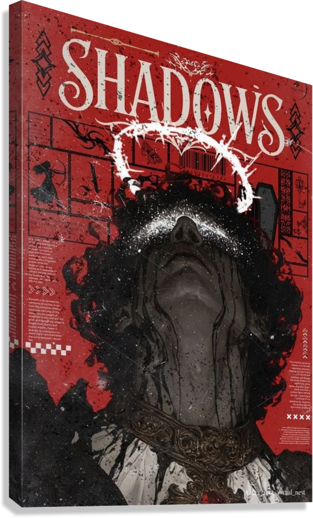 Shadows Dark Gothic Fantasy Art Canvas Poster