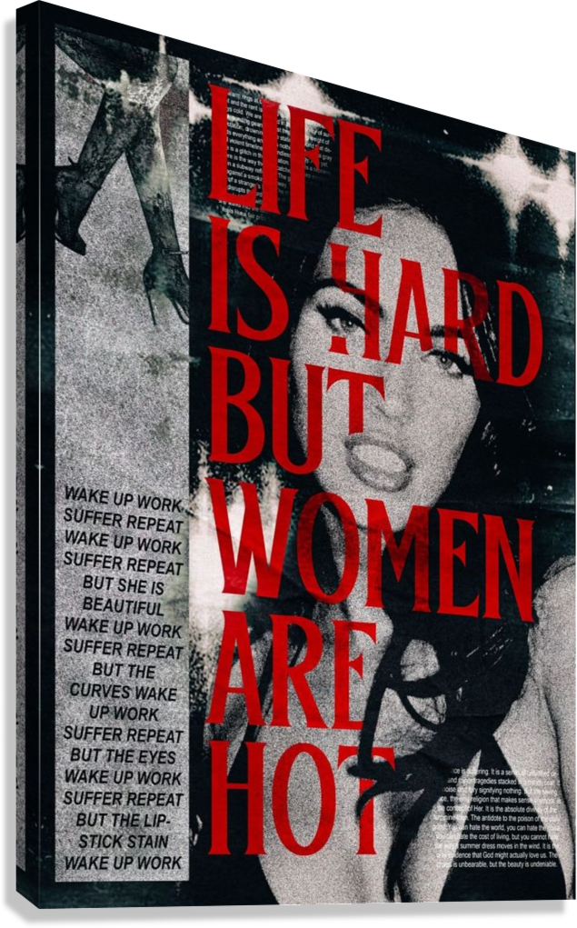 MEGAN FOX DARK FEMININE EDITORIAL ART CANVAS POSTER