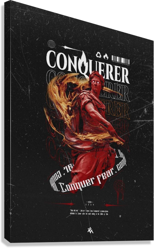 ANCIENT POWER CONQUERER CAESAR GLADIATOR ART CANVAS POSTER