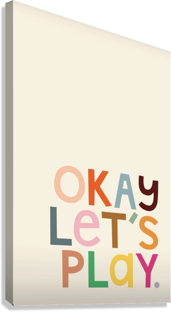 FUN PLAYROOM AESTHETIC DESIGN CANVAS POSTER