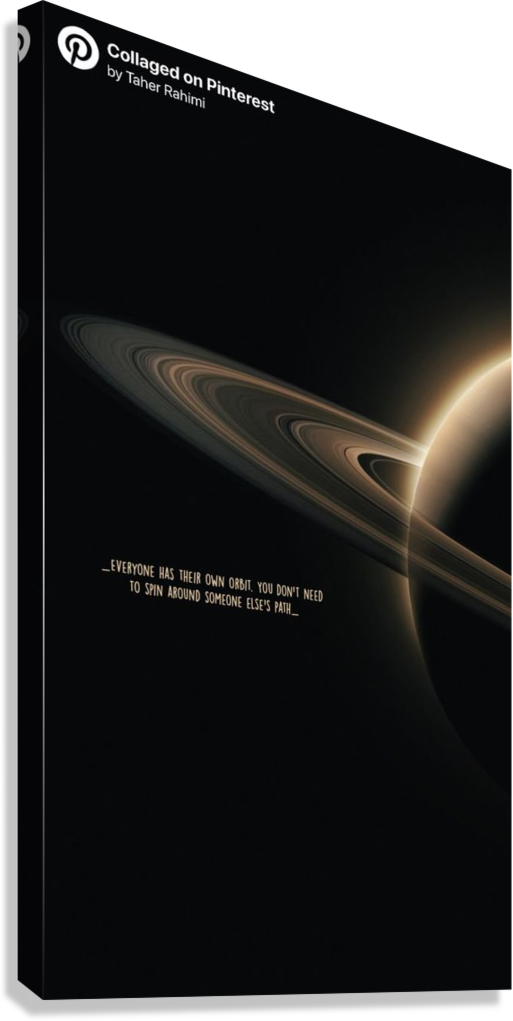 COSMIC SELF GROWTH QUOTE CANVAS POSTER