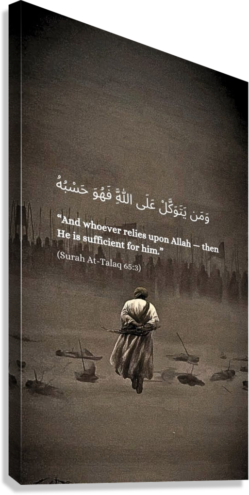ARABIC QURAN VERSE AESTHETIC CANVAS POSTER