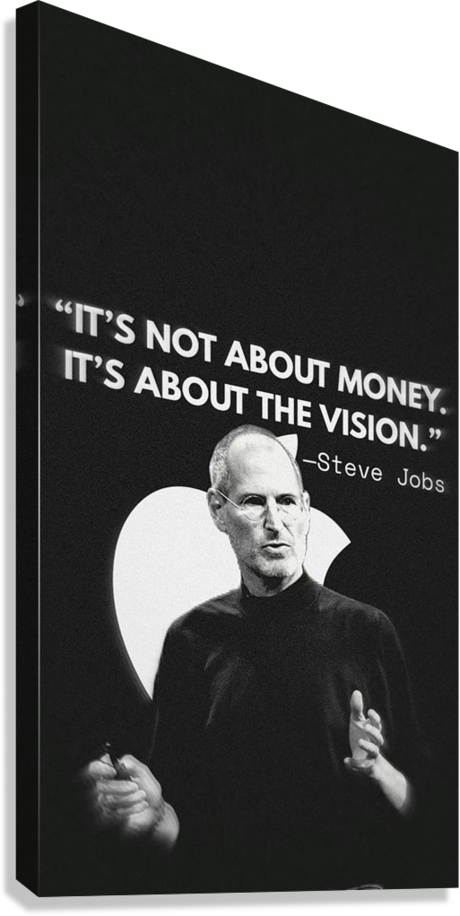 STEVE JOBS VISION QUOTE CANVAS POSTER