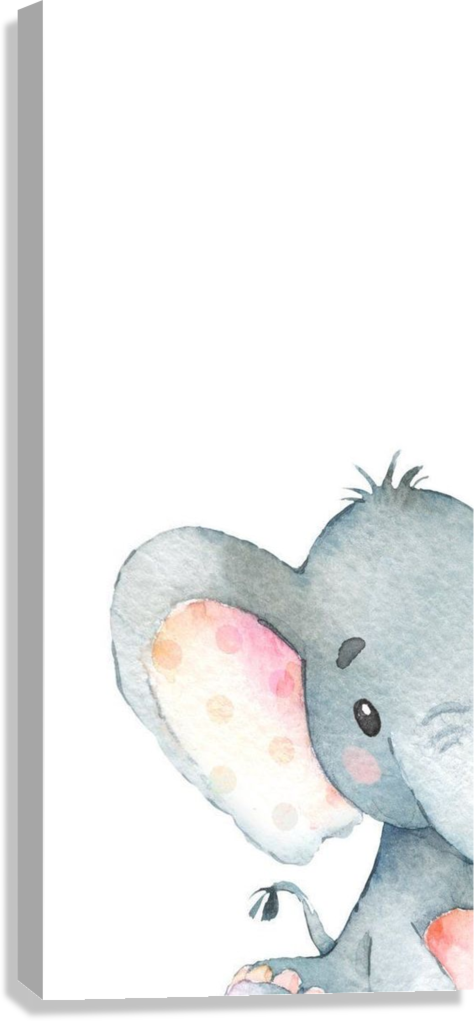 CUTE ELEPHANT CANVAS POSTER