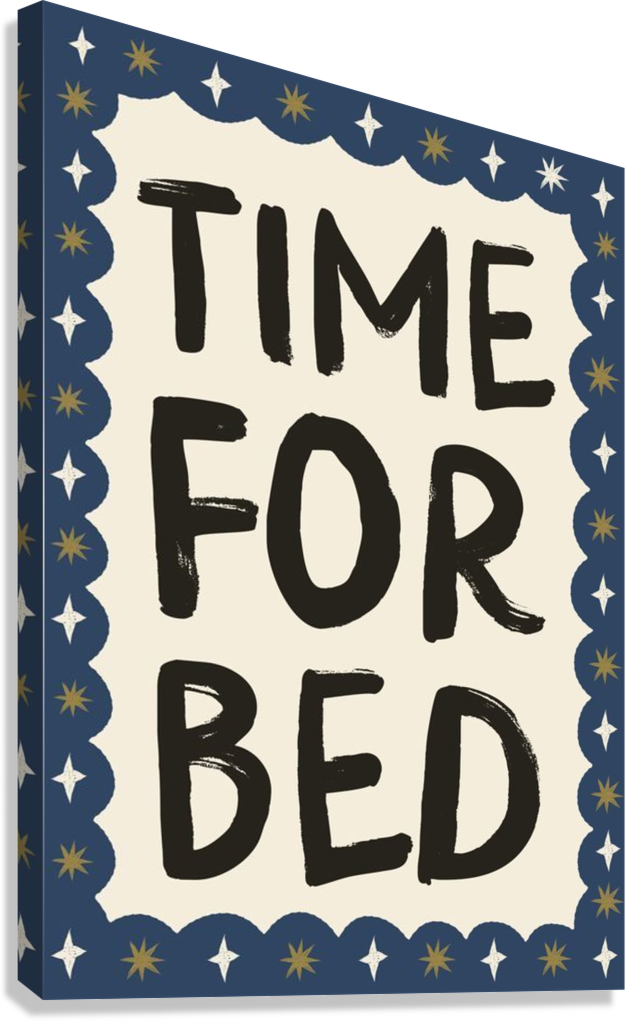 BEDTIME ROOM DECOR CANVAS POSTER