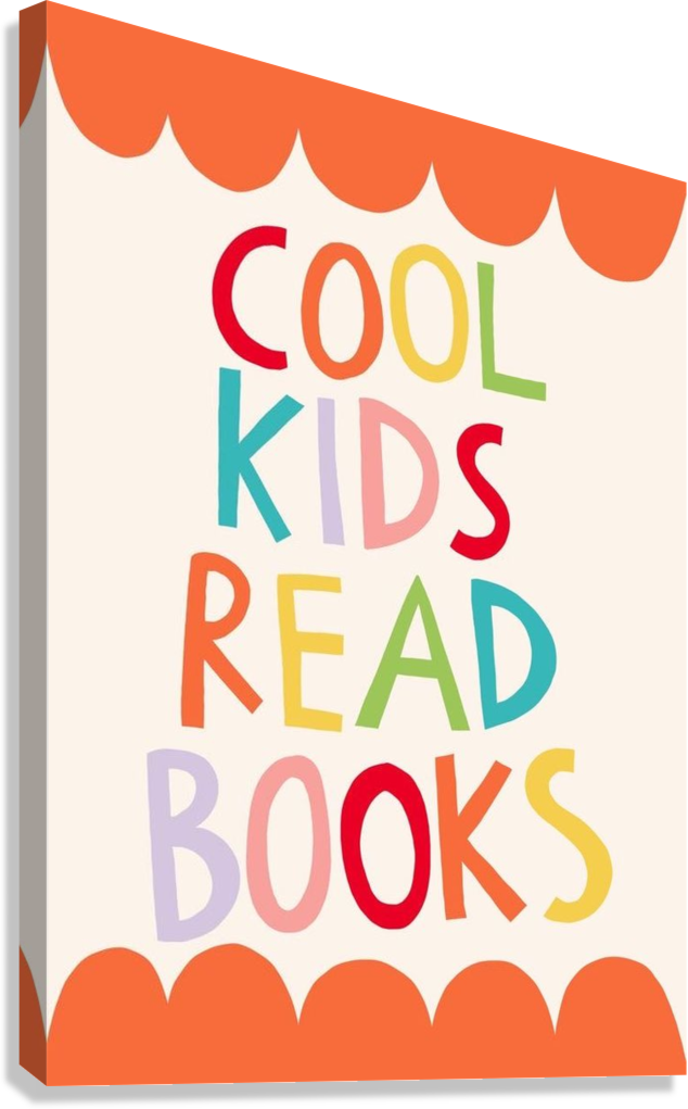 BOOK LOVER NURSERY CANVAS POSTER