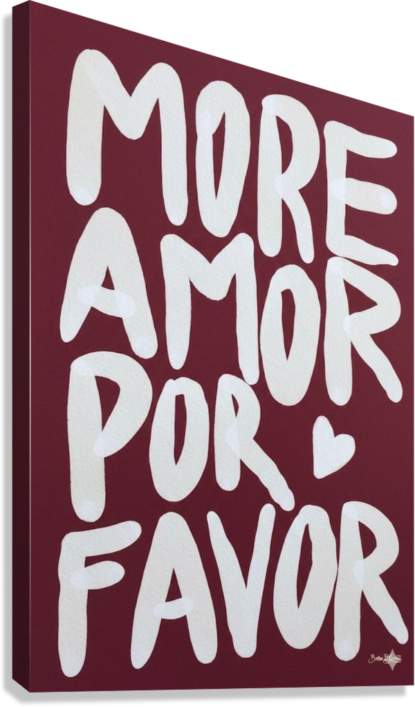 SPANISH LOVE QUOTE CANVAS POSTER