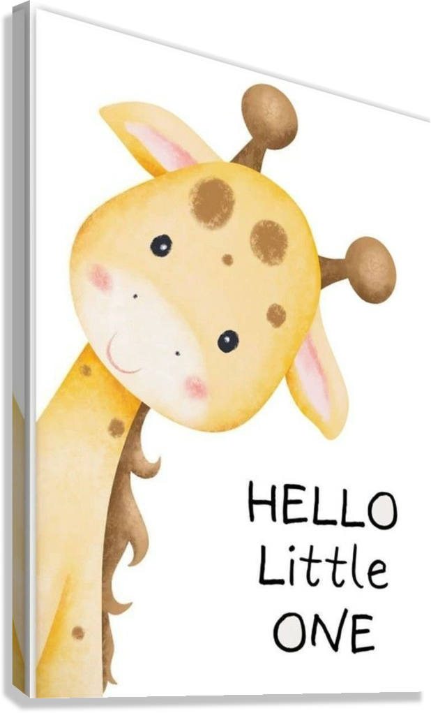 SWEET GIRAFFE ROOM CANVAS POSTER
