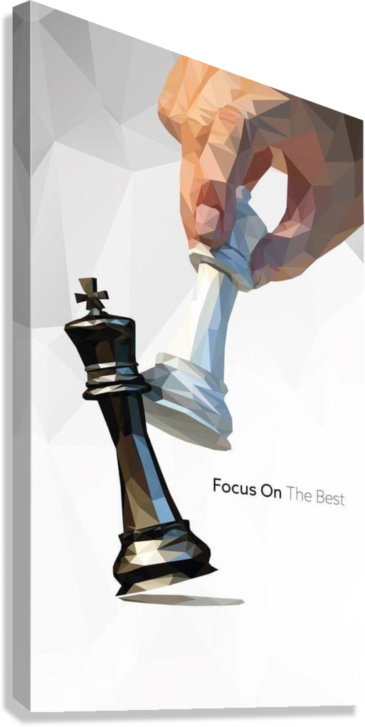 CHESS STRATEGY MOTIVATION CANVAS POSTER