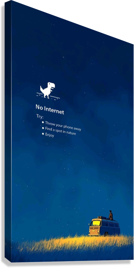 DISCONNECT TO LIVE CANVAS POSTER