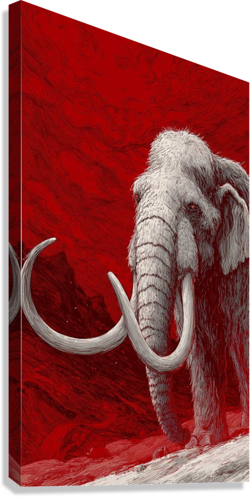 PREHISTORIC FIRE GIANT CANVAS POSTER