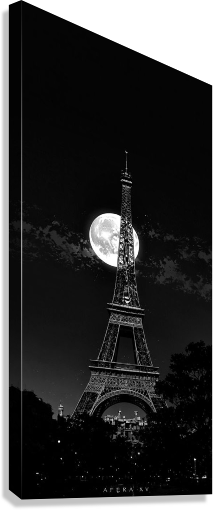 EIFFEL AFTER DARK CANVAS POSTER