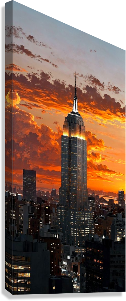 MANHATTAN SUNSET GIANT CANVAS POSTER