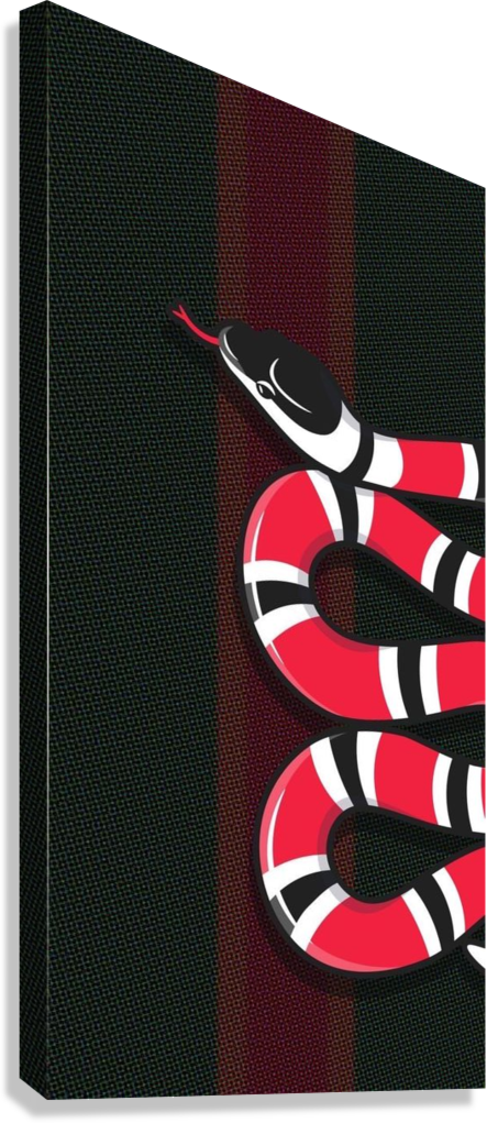 RED SERPENT MOTION CANVAS POSTER