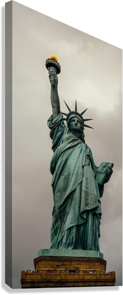 LIBERTY ABOVE CLOUDS CANVAS POSTER