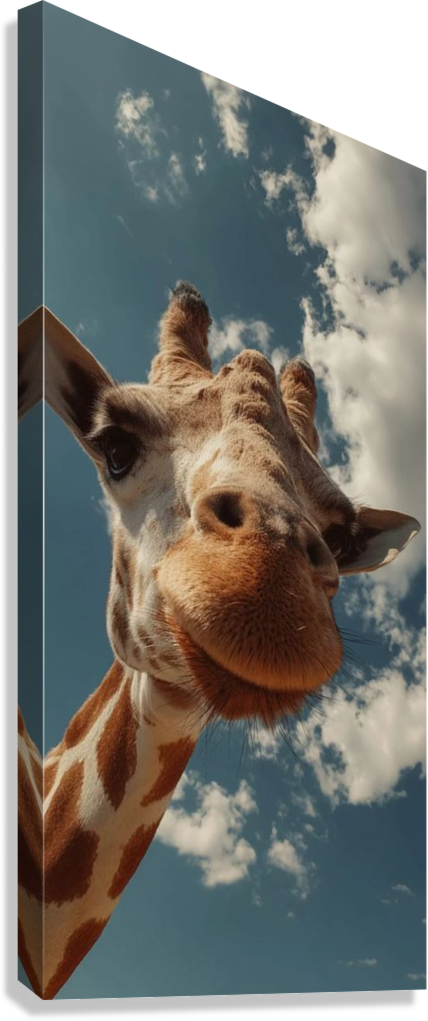 CURIOUS SAFARI FACE CANVAS POSTER