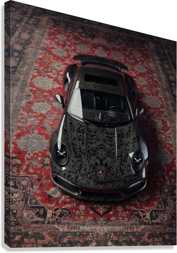 LUXURY PORSCHE RUG CANVAS POSTER