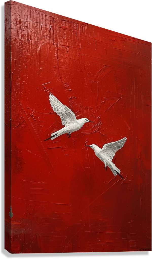 ELEGANT BIRD MOTION CANVAS POSTER