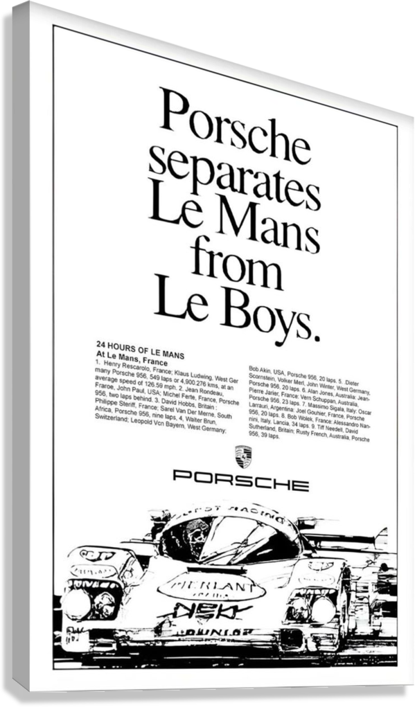 PORCHE CANVAS POSTER