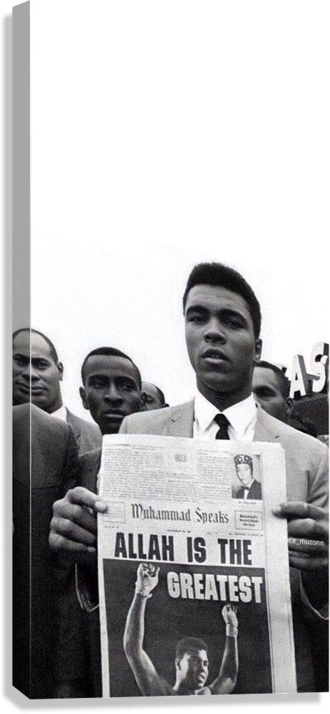 MUHAMMAD ALI MOTIVATIONAL CANVAS POSTER
