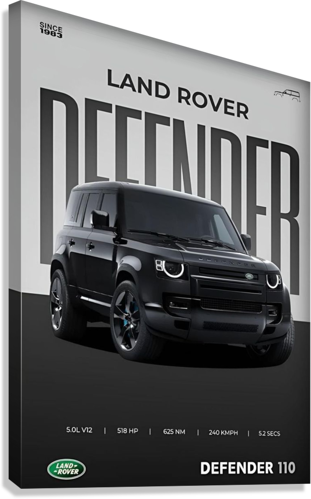 LAND ROVER DEFENDER CANVAS POSTER