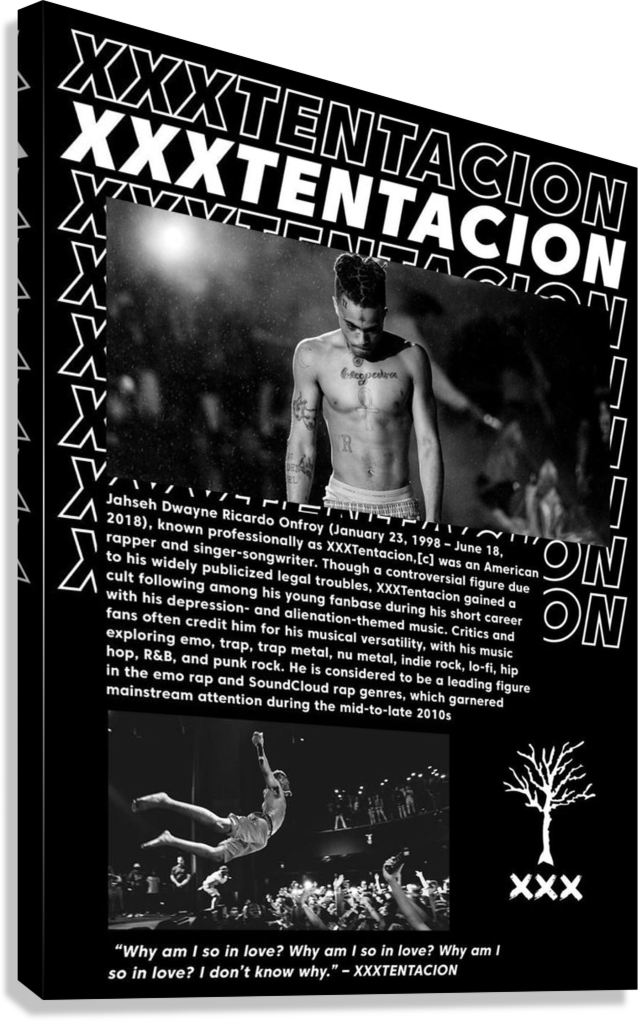 XXXTENTACION CANVAS POSTER
