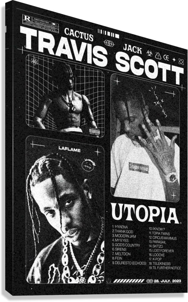 TRAVIS SCOTT CANVAS POSTER
