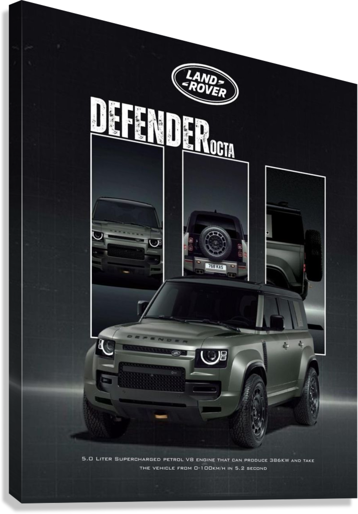 LAND ROVER DEFENDER CANVAS POSTER