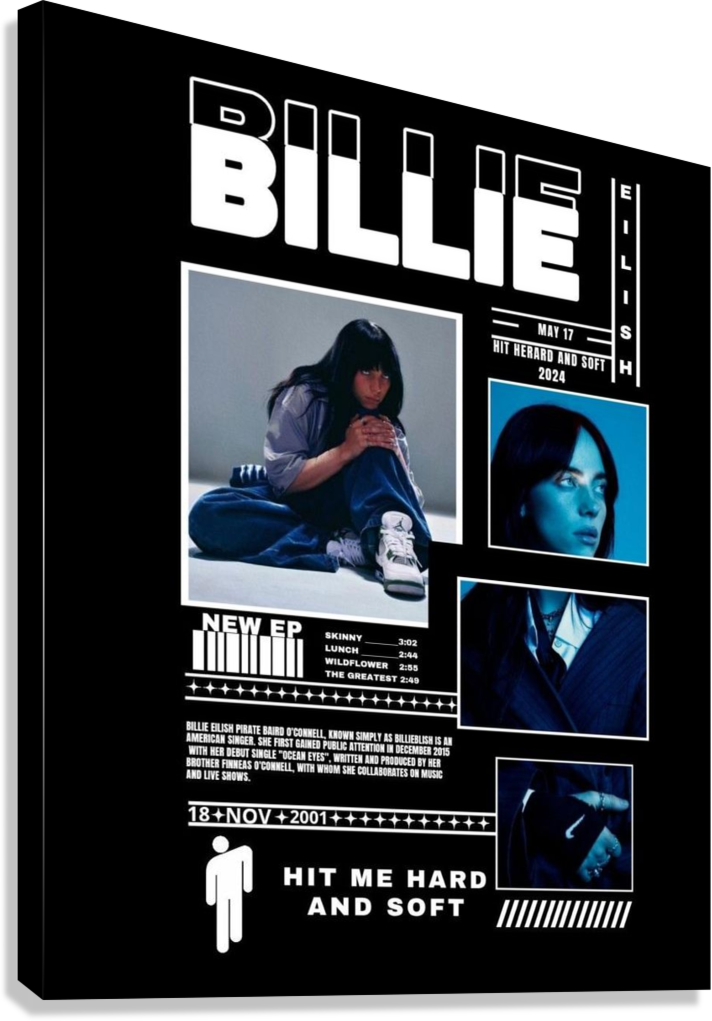 BILLIE EILISH CANVAS POSTER