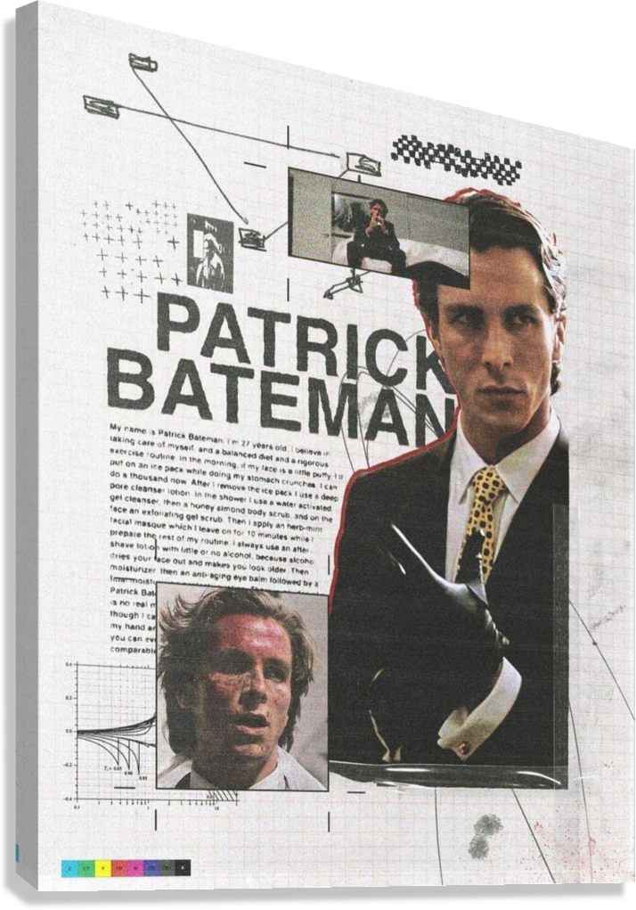 PATRICK BATEMAN CANVAS POSTER