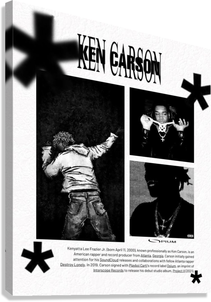 KEN CARSON CANVAS POSTER