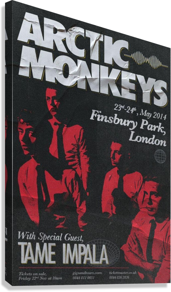 ARCTIC MONKEY CANVAS POSTER