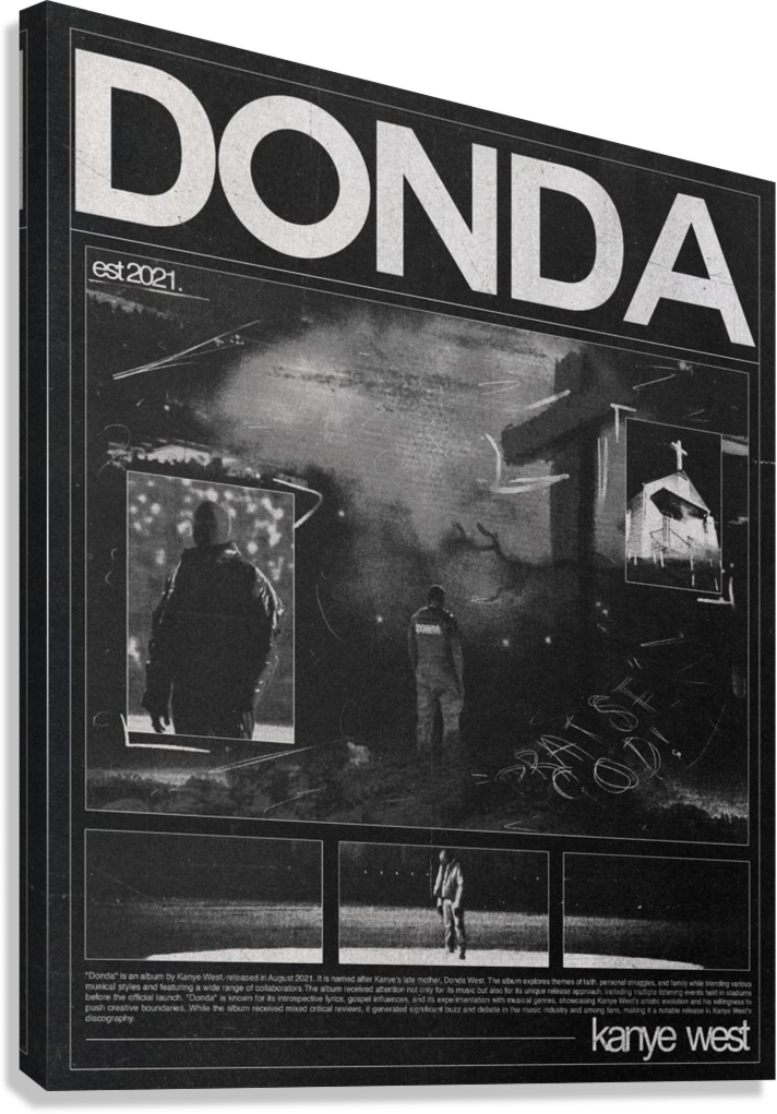 KANYE WEST DONDA CANVAS POSTER