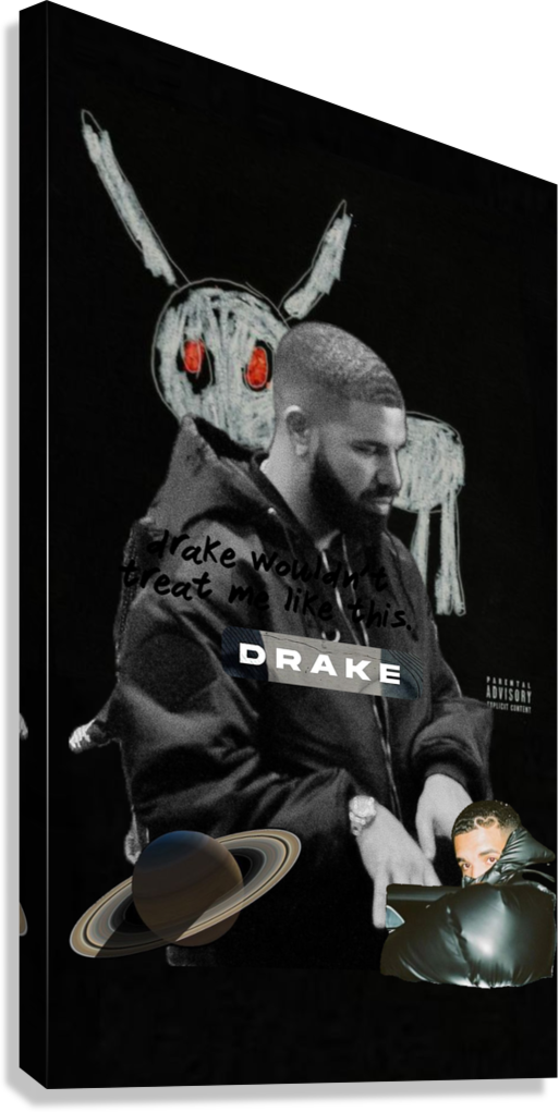 DRAKE CANVAS POSTER