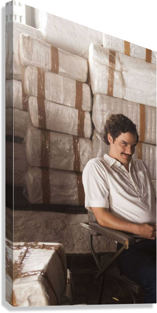 ICONIC PABLO ESCOBAR COCAINE EMPIRE CANVAS POSTER