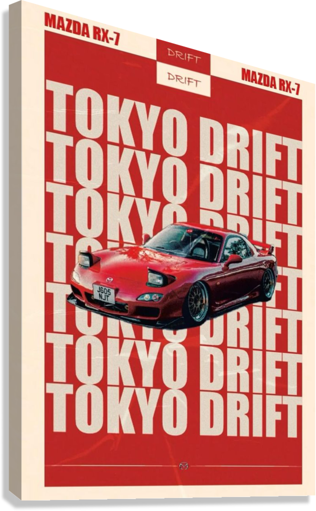 MAZDA RX7 CANVAS POSTER