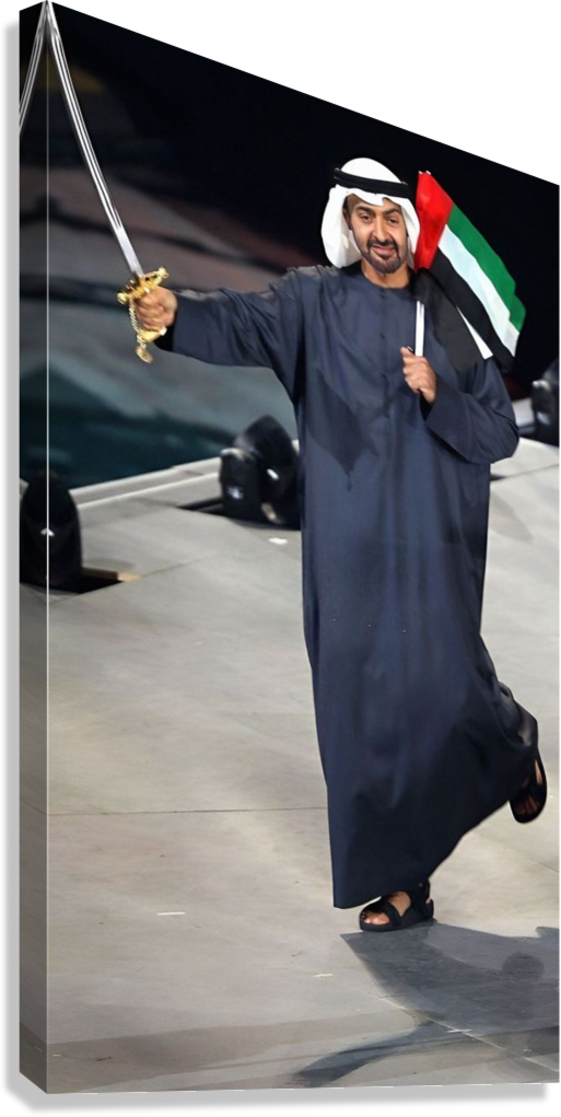 HH SHEIKH MOHAMED BIN ZAYED AL NAHYAN LEADERSHIP CANVAS POSTER