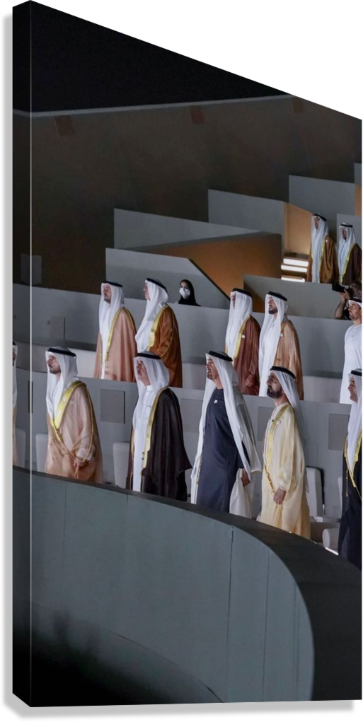 HH SHEIKH MOHAMED BIN ZAYED AL NAHYAN NATIONAL CEREMONY CANVAS POSTER